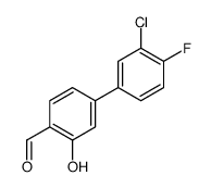 4-(3-chloro-4-fluorophenyl)-2-hydroxybenzaldehyde结构式