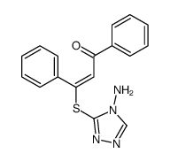 3-[(4-amino-1,2,4-triazol-3-yl)sulfanyl]-1,3-diphenylprop-2-en-1-one Structure