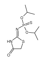 O,O-diisopropyl (4-oxothiazolidin-2-ylidene)phosphoramidothioate Structure