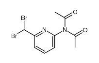 2-diacetamido-6-dibromomethylpyridine Structure