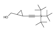 [(1R,2S)-2-(2-tritert-butylsilylethynyl)cyclopropyl]methanol结构式