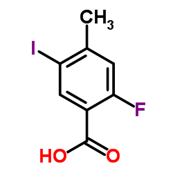 2-Fluoro-5-iodo-4-methylbenzoic acid Structure