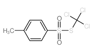 Benzenesulfonothioicacid, 4-methyl-, S-(trichloromethyl) ester Structure