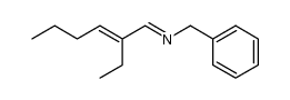 1-phenyl-4-ethyl-2-aza-2,4-octadiene Structure