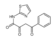 2,4-dioxo-4-phenyl-N-(1,3-thiazol-2-yl)butanamide结构式