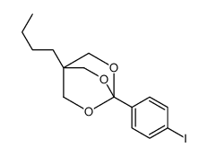 1-butyl-4-(4-iodophenyl)-3,5,8-trioxabicyclo[2.2.2]octane Structure