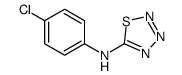 N-(4-chlorophenyl)thiatriazol-5-amine结构式