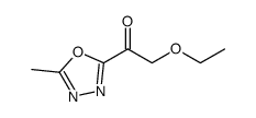 ethoxymethyl 5-methyl-1,3,4-oxadiazol-2-yl ketone结构式