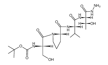 Boc-Ser-Pro-Val-Thr-NHNH2 Structure