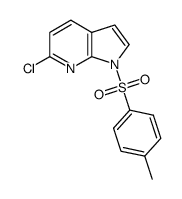 6-chloro-1-tosyl-1H-pyrrolo[2,3-b]pyridine结构式