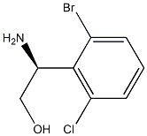 (2S)-2-AMINO-2-(2-BROMO-6-CHLOROPHENYL)ETHAN-1-OL Structure