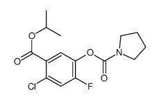 (4-chloro-2-fluoro-5-propan-2-yloxycarbonylphenyl) pyrrolidine-1-carboxylate结构式