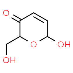 2H-Pyran-3(6H)-one, 6-hydroxy-2-(hydroxymethyl)- (9CI) Structure