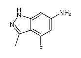 4-fluoro-3-methyl-2H-indazol-6-amine structure