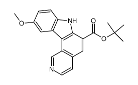 tert-butyl 10-methoxy-7H-pyrido<4,3-c>carbazole-6-carboxylate Structure