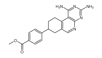 methyl 4-amino-4-deoxy-5,10-ethano-5,10-dideazapteroate结构式