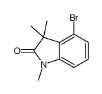 4-bromo-1,3,3-trimethylindol-2-one结构式