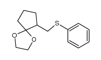 6-((phenylthio)methyl)-1,4-dioxaspiro[4.4]nonane Structure