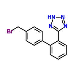 5-[4'-(Bromomethyl)-2-biphenylyl]-2H-tetrazole结构式