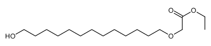 ethyl 2-(13-hydroxytridecoxy)acetate结构式