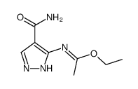5-(methyl(ethoxy)methylene)-aminopyrazole-4-carboxamide结构式