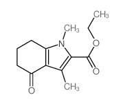 1H-Indole-2-carboxylicacid, 4,5,6,7-tetrahydro-1,3-dimethyl-4-oxo-, ethyl ester Structure