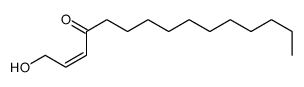 1-Hydroxy-2-pentadecen-4-one structure