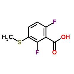 2,6-difluoro-3-(Methylthio)benzoic acid structure