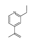 Pyridine, 2-ethyl-4-(1-methylethenyl)- (9CI)结构式