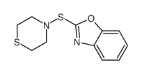 2-thiomorpholin-4-ylsulfanyl-1,3-benzoxazole结构式