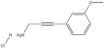 3-(3-methoxyphenyl)prop-2-yn-1-amine hydrochloride Structure