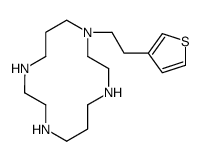 1-(2-thiophen-3-ylethyl)-1,4,8,11-tetrazacyclotetradecane Structure