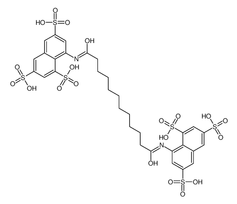 8-[[12-oxo-12-[(3,6,8-trisulfonaphthalen-1-yl)amino]dodecanoyl]amino]naphthalene-1,3,6-trisulfonic acid Structure