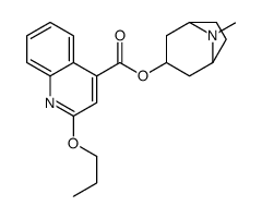 (8-methyl-8-azabicyclo[3.2.1]octan-3-yl) 2-propoxyquinoline-4-carboxylate Structure