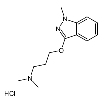 N,N-dimethyl-3-(1-methylindazol-3-yl)oxypropan-1-amine,hydrochloride结构式