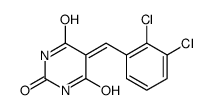 5-[(2,3-dichlorophenyl)methylidene]-1,3-diazinane-2,4,6-trione结构式