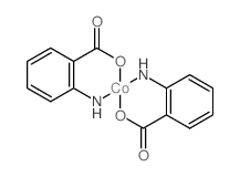 Cobalt, bis[2-(amino-kN)benzoato-kO]- Structure