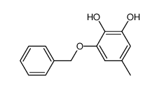 3-benzyloxy-5-methyl-1,2-benzenediol Structure