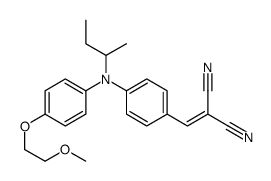 2-[[4-[N-butan-2-yl-4-(2-methoxyethoxy)anilino]phenyl]methylidene]propanedinitrile结构式