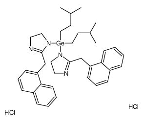 bis(3-methylbutyl)-bis[2-(naphthalen-1-ylmethyl)-4,5-dihydroimidazol-1-yl]germane,dihydrochloride结构式