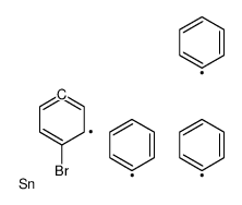 (4-bromophenyl)-triphenylstannane Structure