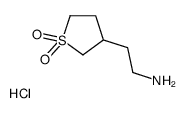 2-(1,1-dioxothiolan-3-yl)ethanamine,hydrochloride结构式