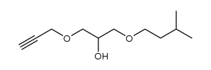 1-(3-methyl-butoxy)-3-prop-2-ynyloxy-propan-2-ol结构式