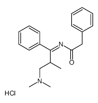 N-[3-(dimethylamino)-2-methyl-1-phenylpropylidene]-2-phenylacetamide,hydrochloride Structure