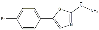 [5-(4-Bromo-phenyl)-thiazol-2-yl]-hydrazine Structure