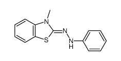 3-Methyl-2-benzothiazolinonephenylhydrazone结构式