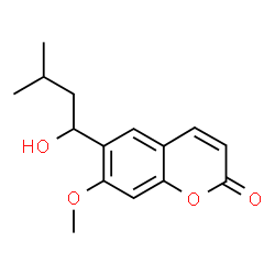 6-(2-Hydroxy-3-methylbutyl)-7-methoxycoumarin Structure