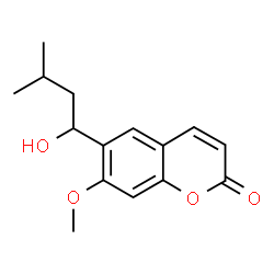 6-(2-Hydroxy-3-methylbutyl)-7-methoxycoumarin structure