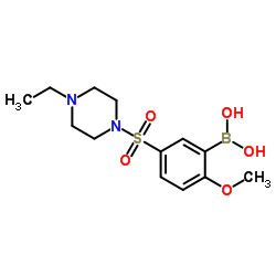 (5-((4-ethylpiperazin-1-yl)sulfonyl)-2-Methoxyphenyl)boronic acid picture