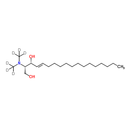 (2S,3R,4E)-2-{Bis[(2H3)methyl]amino}-4-octadecene-1,3-diol Structure